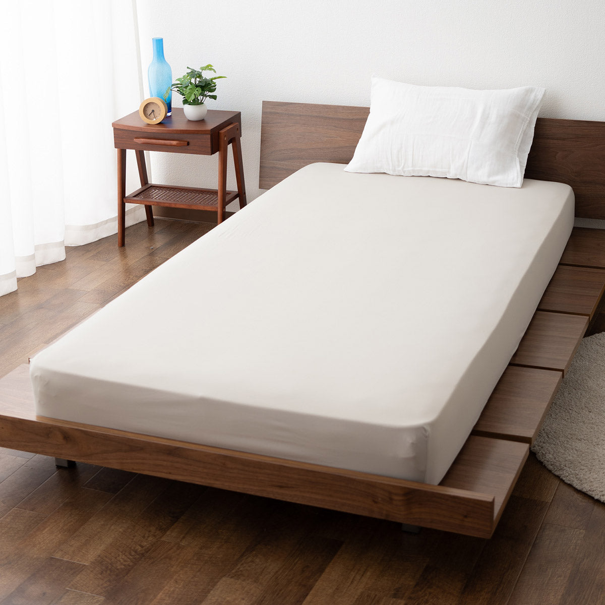 ウルトラストレッチ フィットシーツ セミシングルサイズ／シングルサイズ兼用 抗菌 防臭 冷感 ひんやり クール 伸びる ズレにくい ショールーム体験可