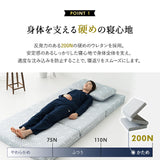 高反発 三つ折りマットレス クイーンサイズ プロファイル加工 豊富なサイズ展開 LUXE リュクス