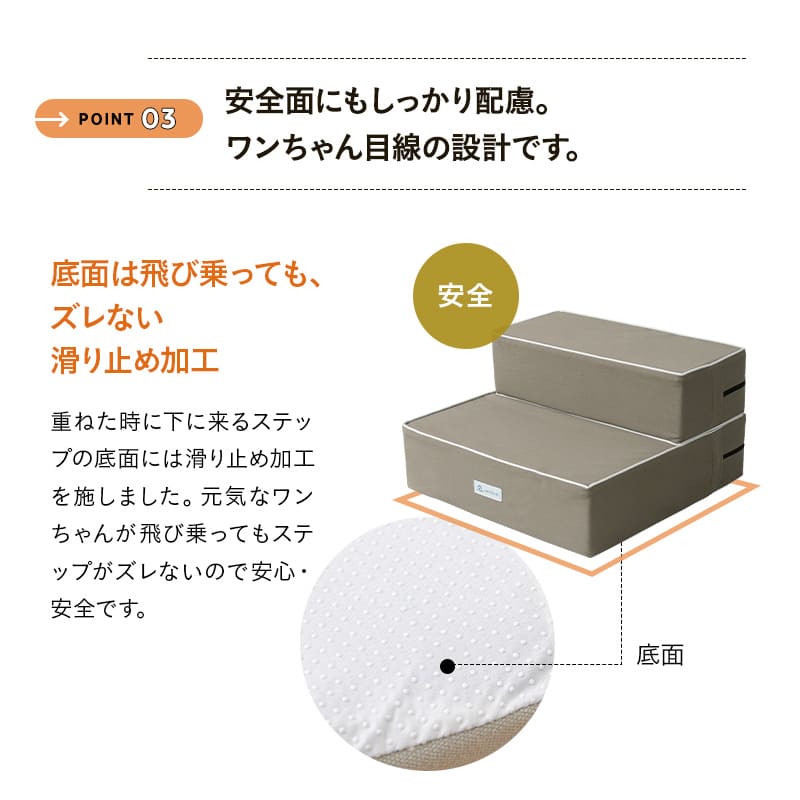 ドッグステップ 犬用ステップ 幅55cm ワイドタイプ 小型犬 パピー シニア 折りたたみ ステップ スロープ 階段 踏み台 高齢犬 犬用 ペット用 ペットステップ ペットスロープ 段差解消 ケガ防止 介護用品 ペット用品