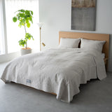 ベッドスプレッド ベッドカバー マルチカバー ソファカバー ケット コットン100％生地 つなぎ目なし ホテルスタイル ホテルライク 汚れ防止