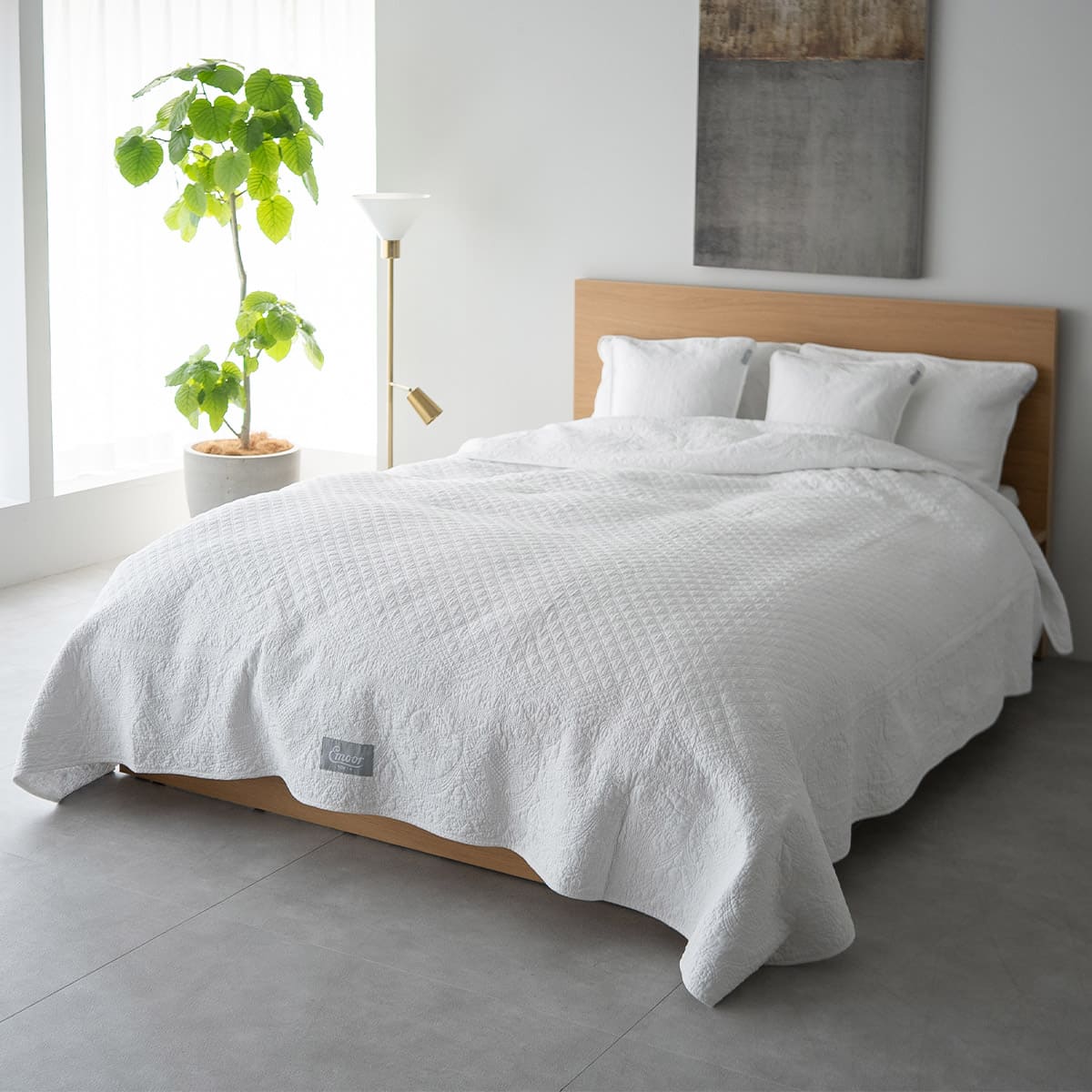 ベッドスプレッド ベッドカバー マルチカバー ソファカバー ケット コットン100％生地 つなぎ目なし ホテルスタイル ホテルライク 汚れ防止