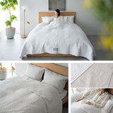 ベッドスプレッド ベッドカバー マルチカバー ソファカバー ケット コットン100％生地 つなぎ目なし ホテルスタイル ホテルライク 汚れ防止