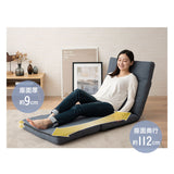 座椅子 リクライニングソファ 3WAY 折りたたみ クッション付き リクライニングチェア ローソファ カウチ ソファベッド 一人用 一人掛け ソファ チェア