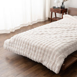 2枚合わせ毛布 二枚合わせ毛布 ふわふわタイプ シングル ダブル クイーン ケット 掛け布団 掛布団 ラビットファー リバーシブル 極暖 +4℃ 吸湿発熱 あったか 秋 冬 防寒対策 寒さ対策 冷え対策