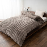 ウルトラ極暖 カバーにもなる6層毛布 ふわふわタイプ シングルサイズ ラビットファー 抗菌防臭 吸湿発熱 極暖 +4℃