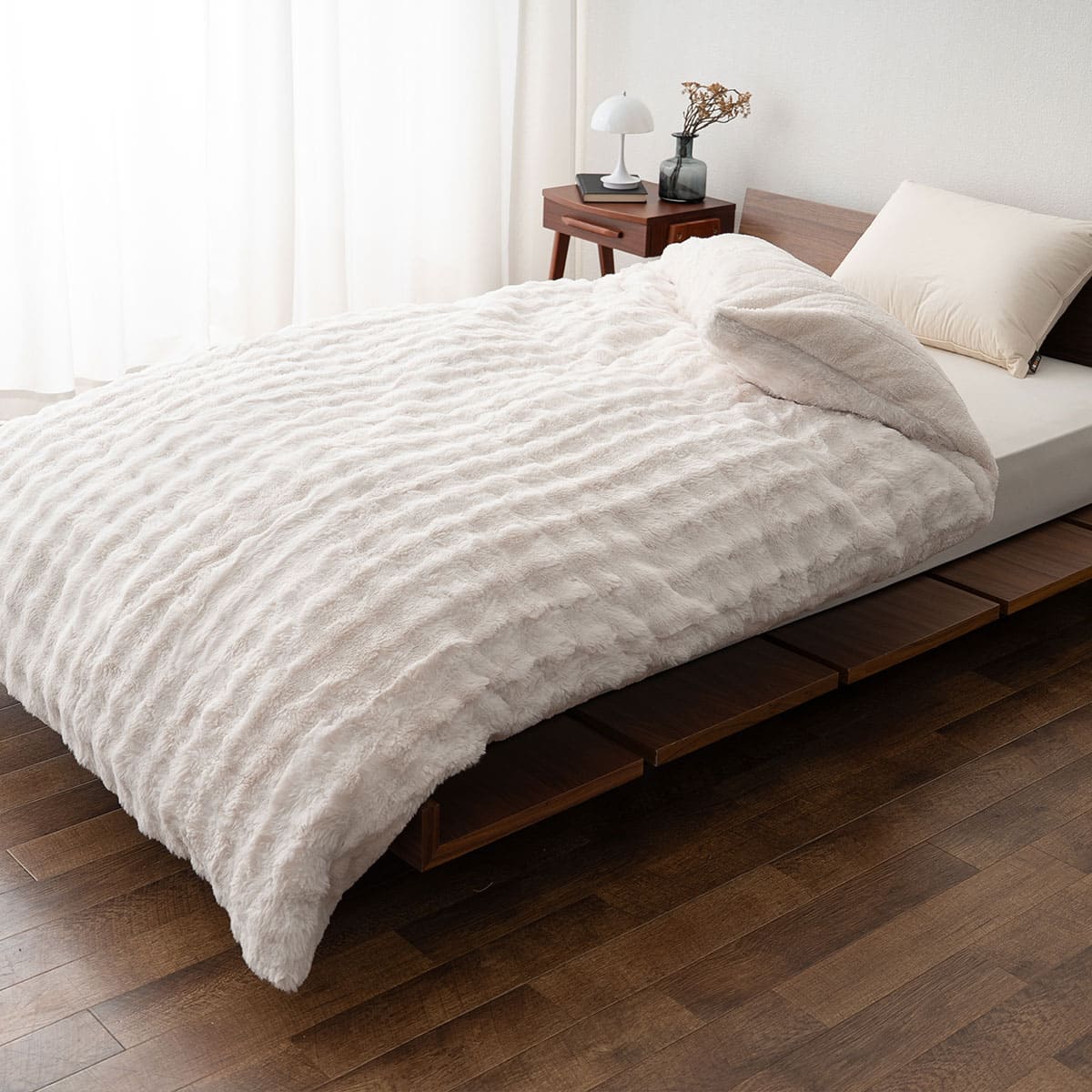 ウルトラ極暖 カバーにもなる6層毛布 ふわふわタイプ シングルサイズ ラビットファー 抗菌防臭 吸湿発熱 極暖 +4℃