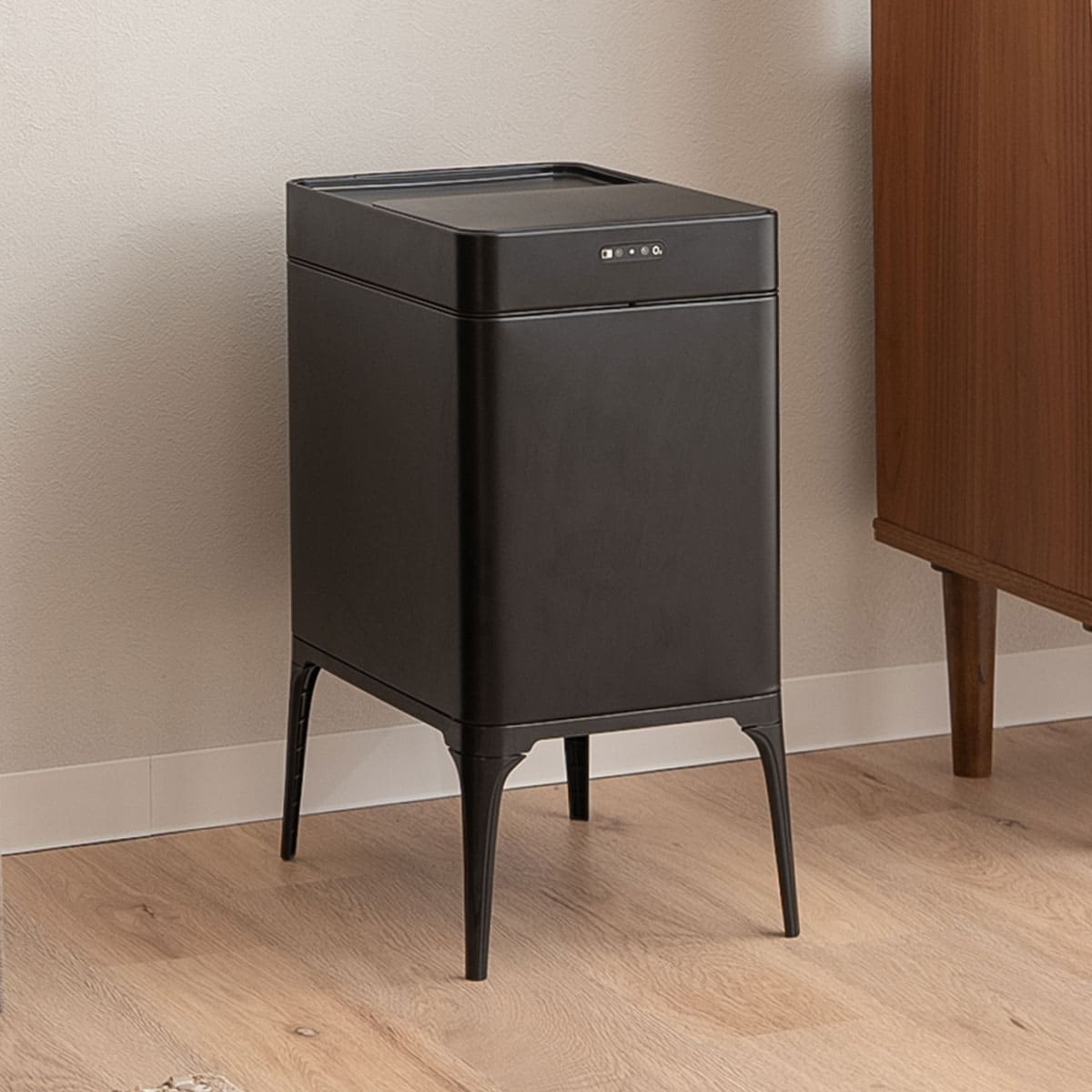 オゾン消臭機能付 電動 ダストボックス 22L 30L ゴミ箱 自動開閉 スライド式 人感センサー付き 脚付き リビング用 分別用