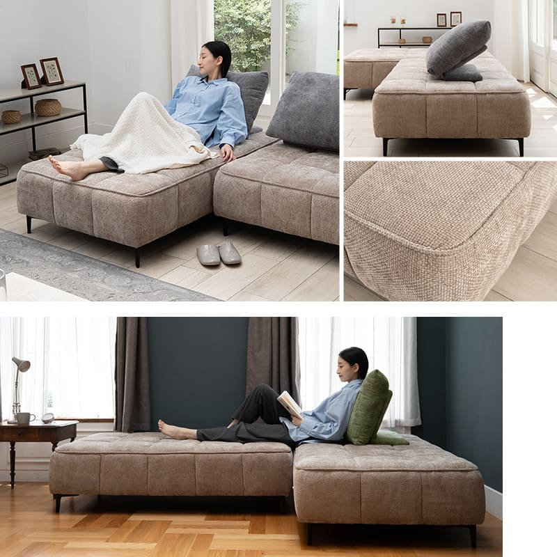 寝るソファ ローソファ フロアソファ リビングソファ ダイニングソファ ソファ ベッド ゆったりサイズ バックレスト付き 角度調節可能 3人掛け 3.5人掛け 4人掛け