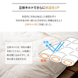 羽毛肌掛け布団 セミダブル 日本製 ロイヤルゴールドラベル ダウンケット ポーランド産ホワイトダックダウン93％ 非圧縮 ループ付き 収納ケース付き