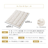 羽毛布団 クイーン 日本製 プレミアムゴールドラベル ポーランド産ホワイトグースダウン95％ 非圧縮 ハイブリッド新合繊生地使用 軽量 収納ケース付き ループ付き