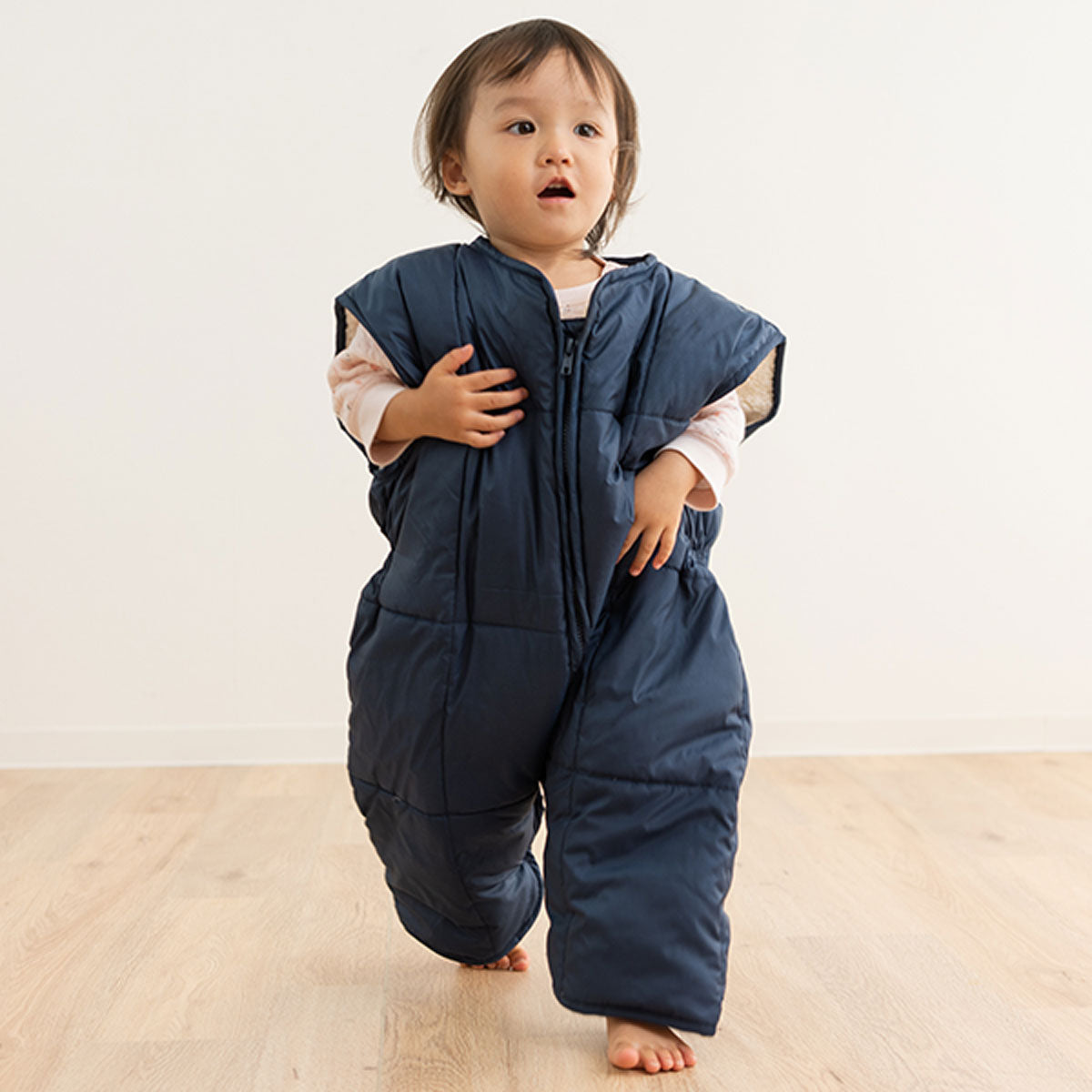 ふわふわ 親子 ダウンスリーパー 洗濯機で洗える かいまき ベスト