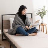 ポケッタブル ハーフケット ポンチョ ひざ掛け クッション 洗濯機丸洗いOK 軽量 発熱 あったか 羽毛 ダウン ギフト プレゼント