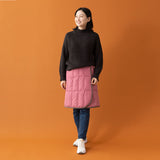 巻きスカート ラップスカート ひざ掛け 洗濯機丸洗いOK 軽量 発熱 あったか 羽毛 ダウン ギフト プレゼント