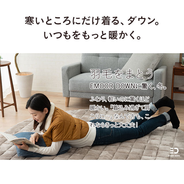 洗える 羽毛肩当て Lサイズ 極暖 ギフト 高品質ダウン使用