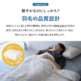 肌掛け布団 羽毛布団 リサイクル羽毛 再生羽毛 清潔 軽量 高品質 掛け布団 ダウンケット 収納ケース付き ループ付き 冷え エアコン 冷房 クーラー 春～秋 リサイクルダウン リサイクルフェザー 河田フェザー