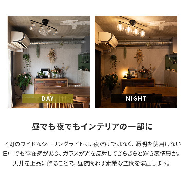 シーリングライト Type.C 【インダストリアルテイスト】 スポットライト