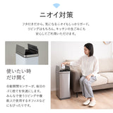 電動 バタフライ式 ダストボックス 50L ゴミ箱 脱臭剤ポケット付き 自動開閉 センサーオープン 人感センサー付き 大容量 スリム