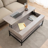 リフトアップテーブル 幅113cm ロングタイプ 長方形 昇降式 高さ調節可能 収納付き リフトテーブル ローテーブル センターテーブル 昇降式デスク パソコンデスク ワークデスク 机 作業台 木製 食事 仕事 リビング ダイニング