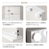 LEDライト付き ハリウッドミラー NEO 女優ミラー 女優鏡 壁掛け スタンド 2way 大型 タッチパネル USBポート付き 女優ライト