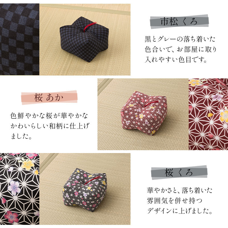 正座クッション 正座椅子 日本製 そばがら 綿100％ しびれ対策 そば殻枕 ごろ寝枕 葬式 通夜 法事 稽古 あぐら