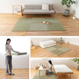 畳マット い草マット 幅70cm 正方形 4枚セット 6枚セット 天然い草 防カビ 消臭 空気洗浄 湿度調整 吸汗 滑り止め付き マット ラグ 敷物 下敷き 軽量 コンパクト 洋室 和室 敷くだけ