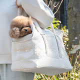 愛犬の負担が少ない ケアリーバッグ 超小型犬 小型犬 猫 ペット キャリーバッグ ペットキャリー 公共交通機関対応 傾きにくい 飛び出し防止 クッション付き 枕付き あご乗せ 洗える 移動 病院 通院 トリミング 旅行 行楽 お出かけ 防災 ケア 介護 介助 エムールねどっこ