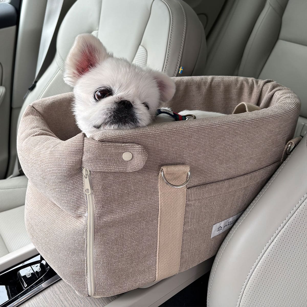 運転席と助手席の間用 ドライブベッド 超小型犬 小型犬 クッション付き 飛び出し防止 ドライブボックス 車用ペットシート キャリーバッグ ペットキャリー 犬用 車載 移動 おでかけ