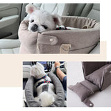 運転席と助手席の間用 ドライブベッド 超小型犬 小型犬 クッション付き 飛び出し防止 ドライブボックス 車用ペットシート キャリーバッグ ペットキャリー 犬用 車載 移動 おでかけ