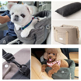 運転席と助手席の間用 ドライブベッド 超小型犬 小型犬 クッション付き 飛び出し防止 ドライブボックス 車用ペットシート キャリーバッグ ペットキャリー 犬用 車載 移動 おでかけ