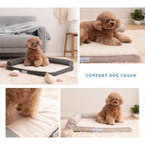 介護用 カウチベッド 犬 猫 ペット シニア L字型 低床 あご乗せ 滑り止め付き Mサイズ Lサイズ XLサイズ 介護用ベッド ペットベッド ドッグベッド キャットベッド 老犬 高齢犬 老猫 高齢猫 超小型犬 小型犬 中型犬 大型犬 介護用品 ペット用品