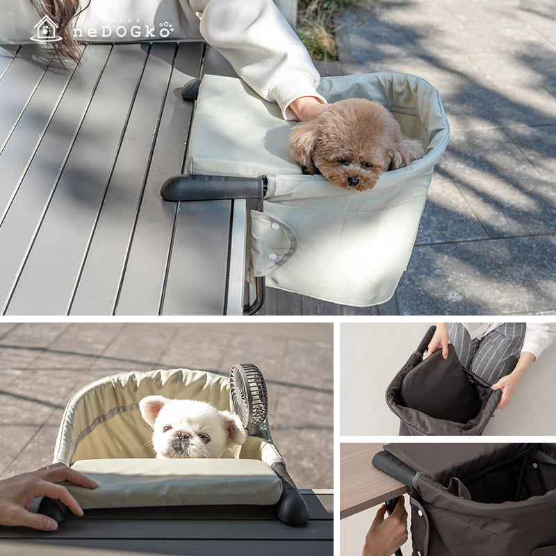 テーブルにつける ベッド わんぽっけ 愛犬用の席 超小型犬 小型犬 飛び出し防止 折りたたみ 撥水 ペットベッド ドッグベッド ペットチェア ドッグチェア テーブルチェア お食事チェア テーブル装着型