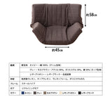 マルチリクライニングソファ 1人用 低反発 14段階リクライニング 日本製