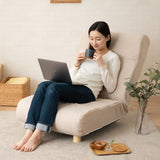 低反発リクライニングソファ 1人用 フロアソファ ハイバック～フラット 脚付き