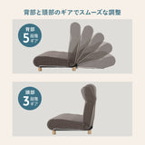 低反発リクライニングソファ 2人用 フロアソファ ハイバック～フラット 脚付き