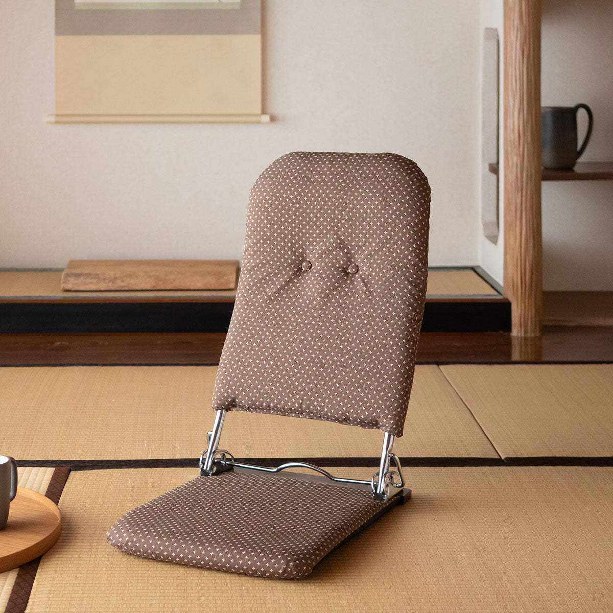 和座椅子 座椅子 日本製 完成品 リクライニング 折りたたみ 軽量 コンパクト フロアチェア パーソナルチェア 一人用 一人掛け チェア 椅子 シンプル 伝統的