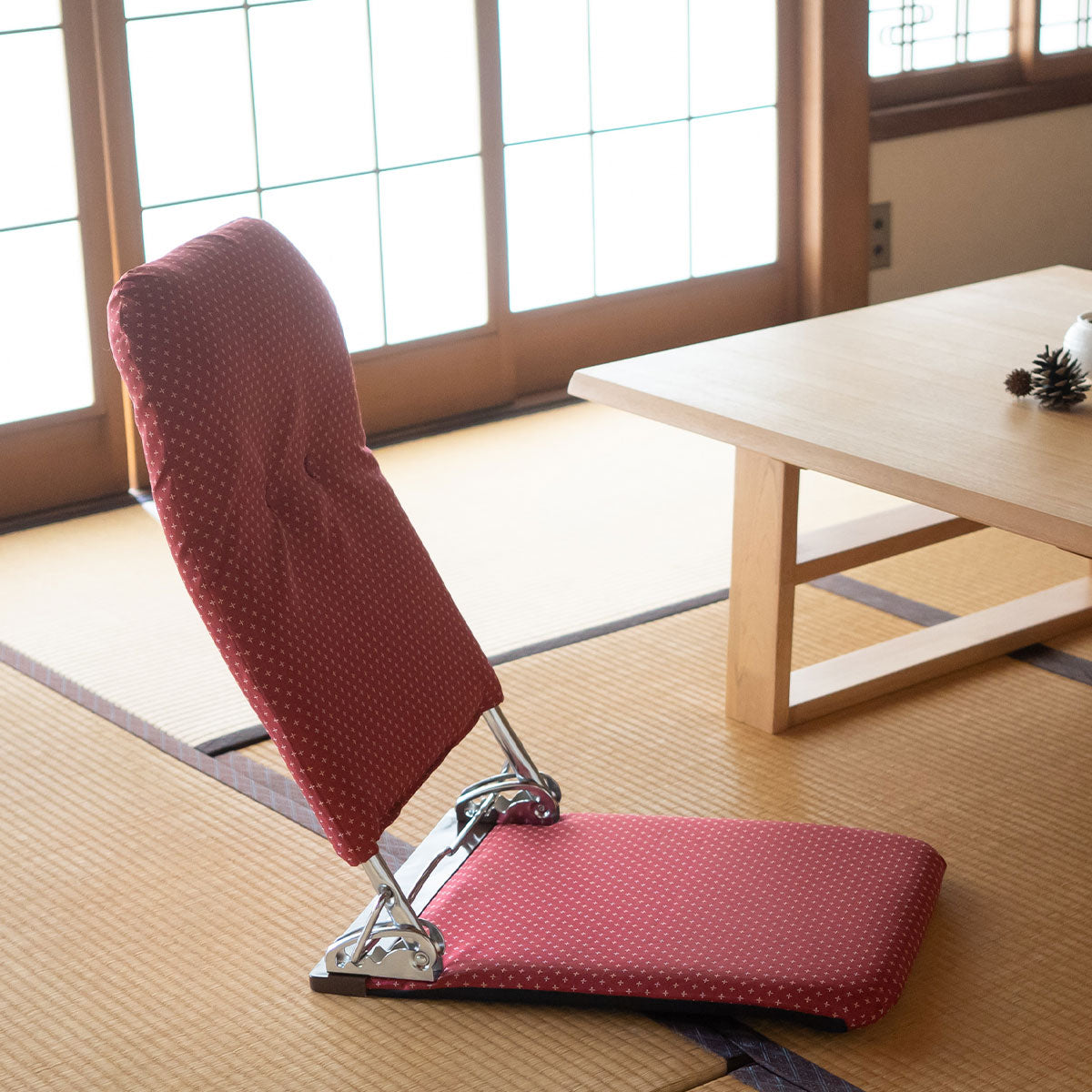 和座椅子 座椅子 日本製 完成品 リクライニング 折りたたみ 軽量 コンパクト フロアチェア パーソナルチェア 一人用 一人掛け チェア 椅子 シンプル 伝統的