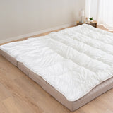 ファミリーマットレス専用 極厚 敷きパッド ワイドキング 日本製 抗菌・防臭・防ダニ 四隅ゴムバンド付き 幅240cm