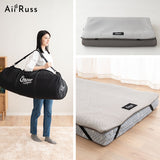 トッパー オーバーレイ ロールマットレス ポータブルマットレス 丸洗い可能 収納バッグ付き ロール式 寝心地改善 中材のヘタりはドライヤーの温風で復元可能