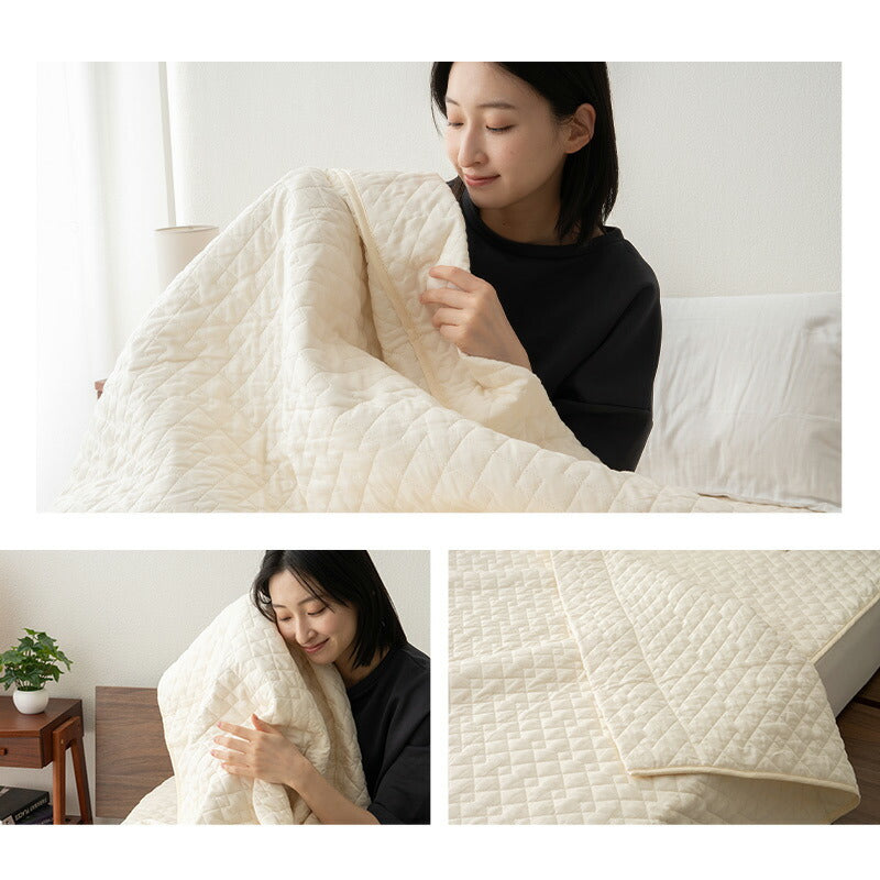 脱脂綿を使用した ガーゼケット シングルサイズ 日本製 綿100％ 無添加 無着色 低刺激 天然 コットン 蒸れにくい