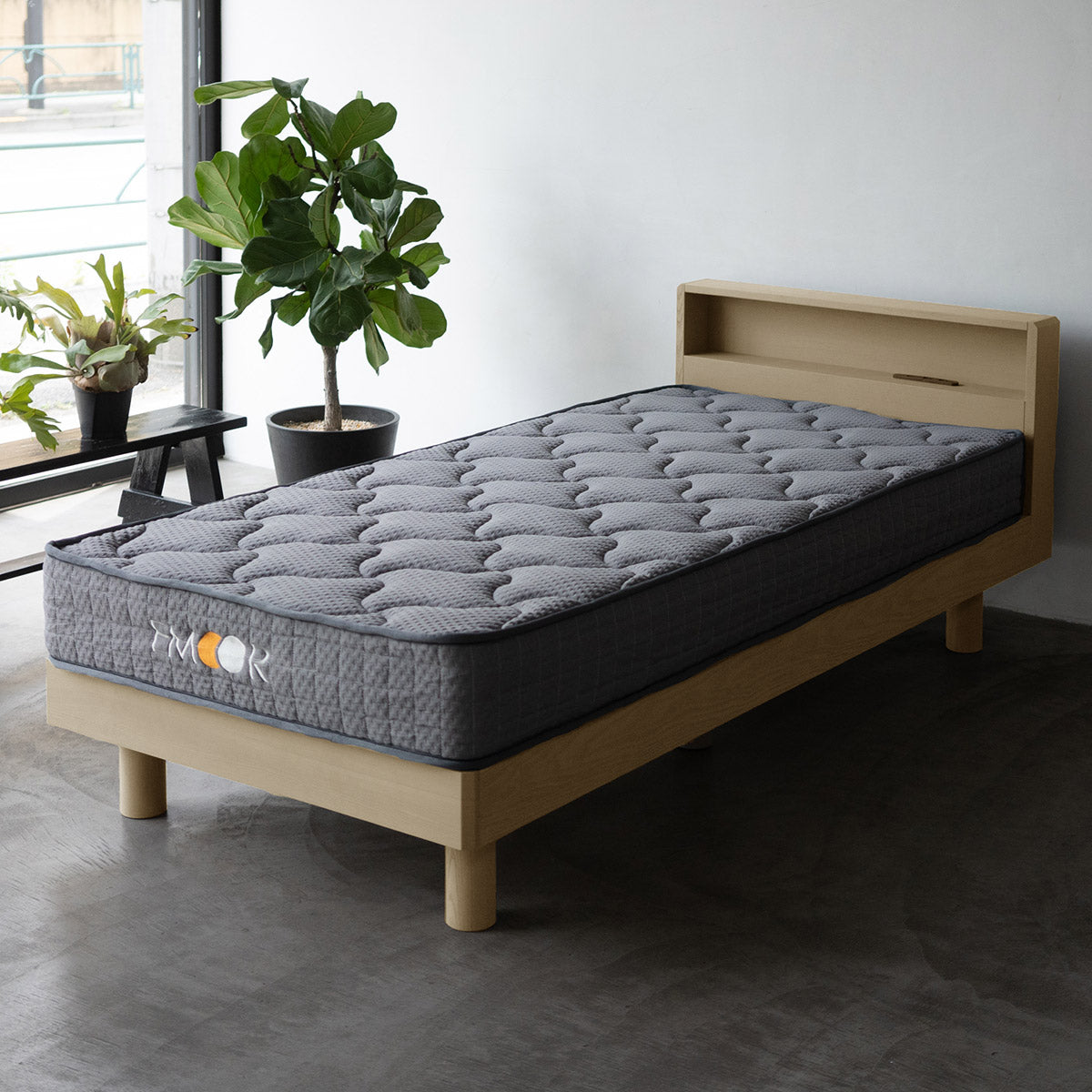 居間になる畳ベッド 選べるマットレス 2点セット ( #101 ジャストフレーム キャビネットタイプ ) シングル