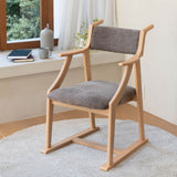 【メディア掲載】 食を楽しむための椅子 みのり オリジナル ダイニングチェア 高座椅子 すぐに使える完成品 食事 軽休息 肘掛け付き ブラウン 母の日 父の日 敬老の日 ギフト 誕生日 プレゼント 一人掛け コンパクト 軽量　青山ショールーム体験可