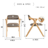 食を楽しむための椅子 みのり 折りたたみタイプ ダイニングチェア 高座椅子 すぐに使える完成品 食事 軽休息 肘掛け付き 自立収納 ブラウン 母の日 父の日 敬老の日 ギフト 誕生日 プレゼント 一人掛け コンパクト 軽量　青山ショールーム体験可