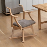 食を楽しむための椅子 みのり 回転 ダイニングチェア 高座椅子 すぐに使える完成品 食事 軽休息 肘掛け付き 回る ブラウン 母の日 父の日 敬老の日 ギフト 誕生日 プレゼント 一人掛け コンパクト 軽量　青山ショールーム体験可