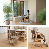 食を楽しむための椅子 みのり 回転 ダイニングチェア 高座椅子 すぐに使える完成品 食事 軽休息 肘掛け付き 回る ブラウン 母の日 父の日 敬老の日 ギフト 誕生日 プレゼント 一人掛け コンパクト 軽量　青山ショールーム体験可