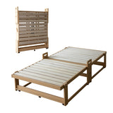 折りたたみベッド すのこベッド　完成品 アシスト機能付き 安全ロック付き 取っ手付き 木製 桐 すのこ スノコ