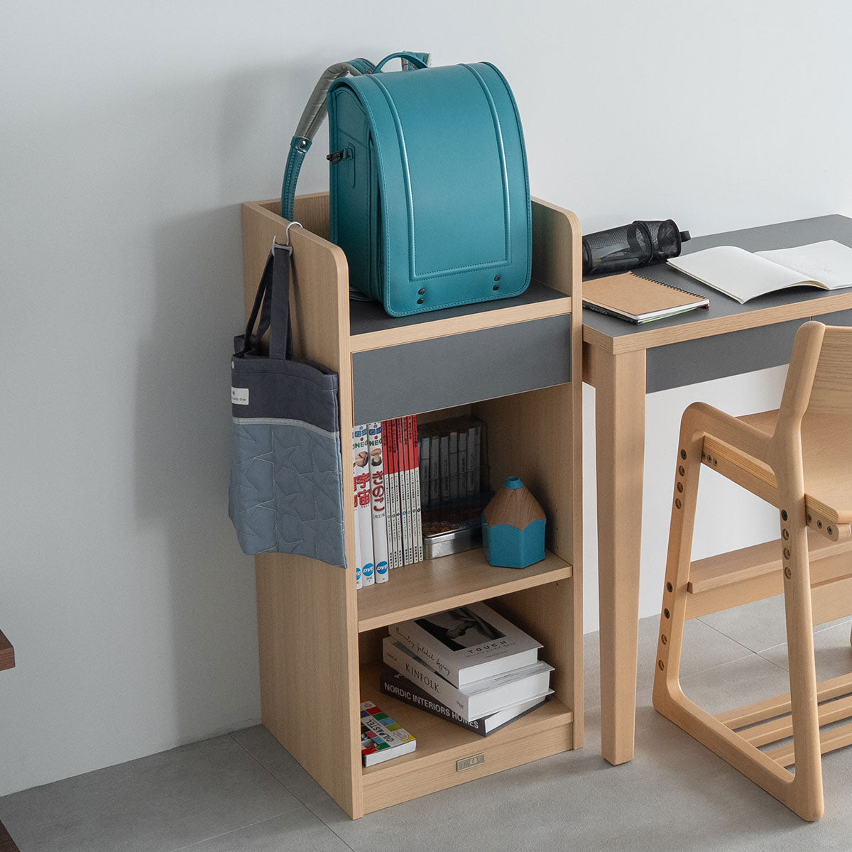 ランドセルラック ランドセル収納 ランドセル置き 高さ調節可能 引き出し付き リビング ダイニング 子供部屋 キッズルーム 入学準備 入園準備 リビング学習 お片付け リビング収納 収納家具 キッズ家具 そだちの居場所 クラット