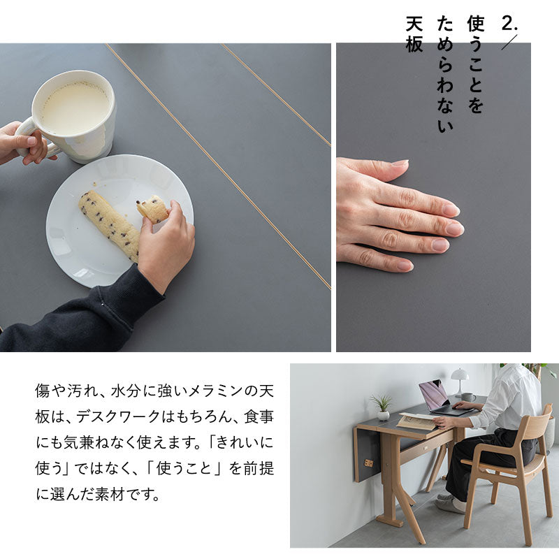 バタフライテーブル ダイニングテーブル 食卓テーブル 幅135cm 折りたたみ 長方形 角型 2人掛け 単品 木製 折りたたみテーブル 横長机 ハイテーブル デスク リビング ダイニング 食事 ワーク 作業 PC リビング学習 勉強 学習 宿題 広がる暮らし クラット