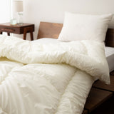 あったか掛け布団 シングル 日本製 遠赤外線 サイズ わた入り 綿100％ 6ヶ所ループ付き