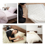 布団カバー 3点セット シングルサイズ 和布団用 日本製 綿100％ 無地 (掛け布団カバー・敷き布団カバー・ピロケース)