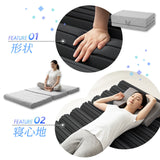 フィットネスマットレス シングルサイズ 三つ折り 折りたたみ 高反発ウレタン 体圧分散 ボディケア ストレッチ
